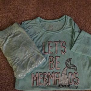 Justice Mermaid Capri Pajamas